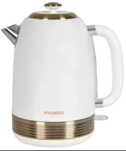 Чайник Hyundai HYK-S4500 2200Вт, жемчужный и золотистый